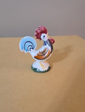 Goebel Ceramic Rooster Figurine - Multicolor 3 Inches